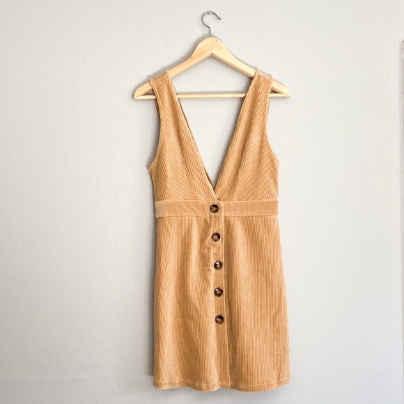Topshop Dresses & Skirts - Topshop Pinafore corduroy dress